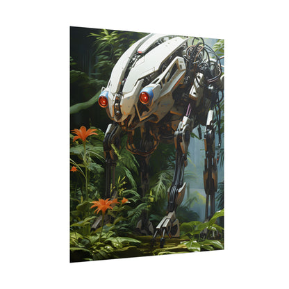 Robotic Wildlife Sanctuary: Harmony in Nature - Poster