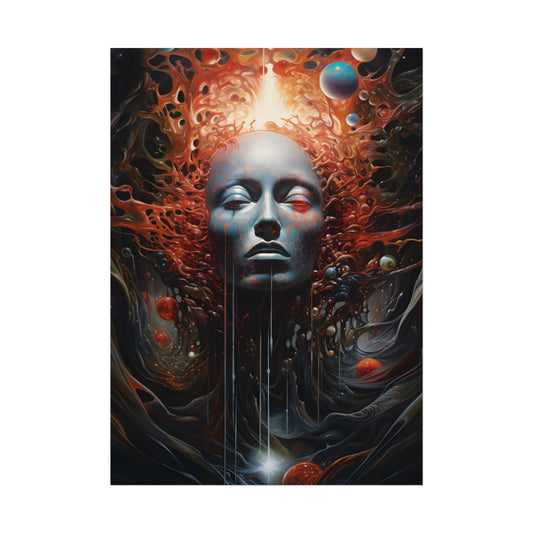 Otherworldly Art Gallery: Mysterious Wall Art in Dark Elegance - Poster