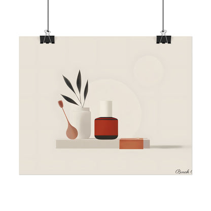 Minimalist Electronic Device: Bold Modern Art Illustration - Poster
