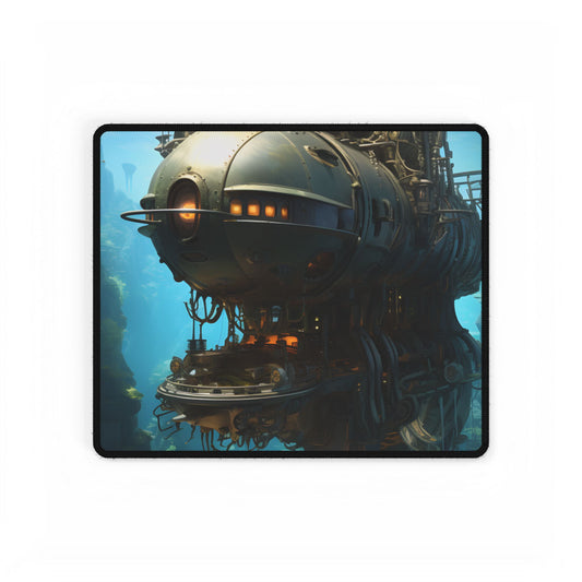Steampunk Oceanic Adventure: Crew Sails the Horizon - Desk Mat
