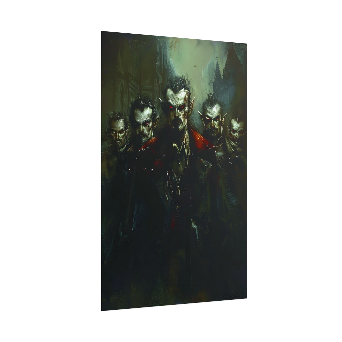 Gothic Vampires: Dark Fantasy Artwork - Poster