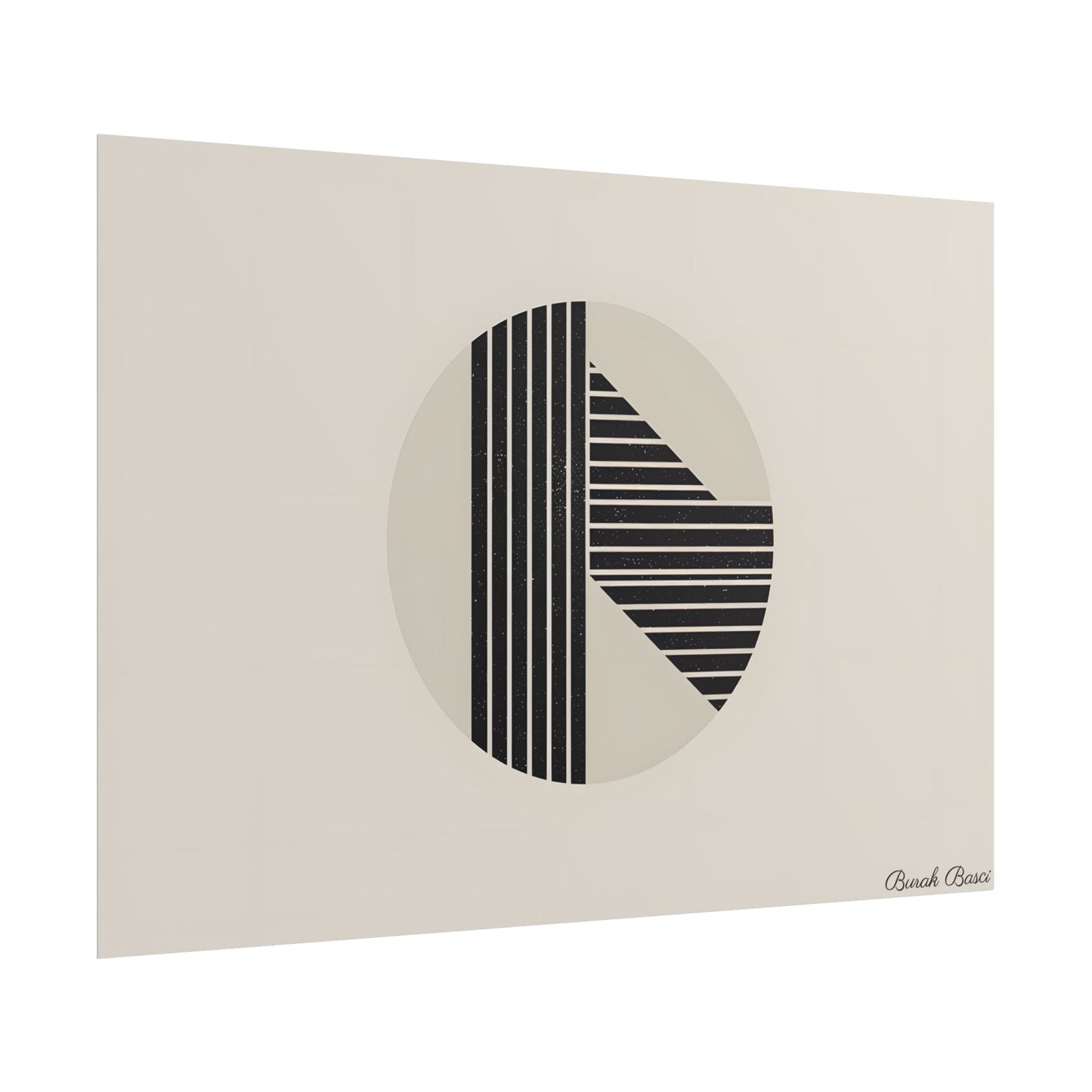 Modern Minimalist Poster: Bold Typography and Geometric Forms - Poster