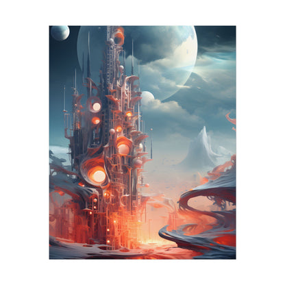 Cyber Dreams: Abstract Artwork - Poster