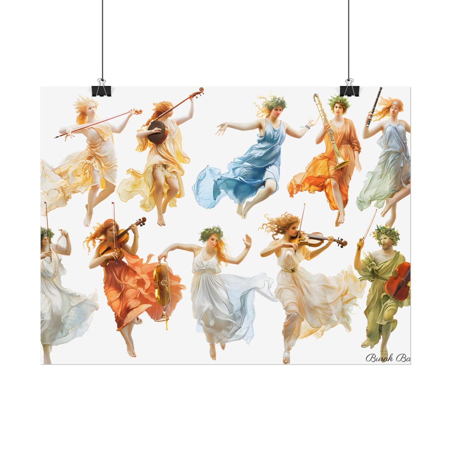 Ethereal Goddesses of Greece: Athena to Nemesis Artwork - Poster