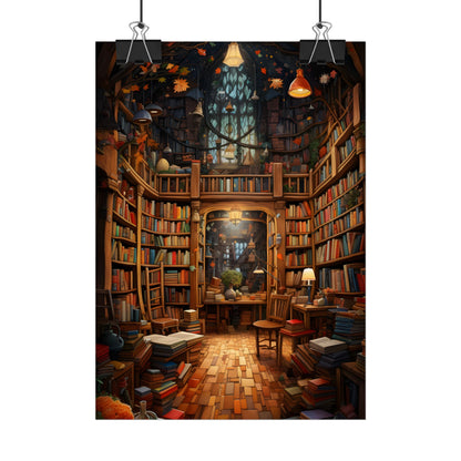 Charming Magical Bookshop: Cozy Book Lover's Paradise - Poster