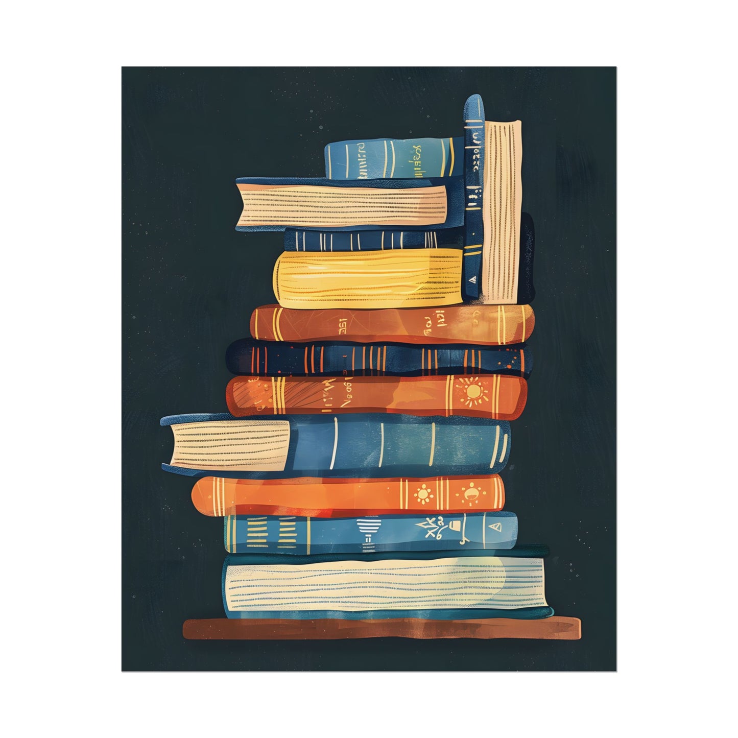 Custom Book Art: Literary Illustration - Poster