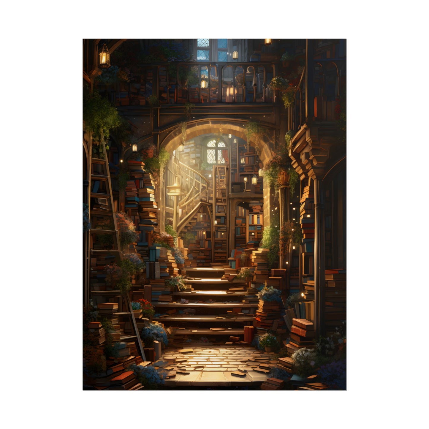 Magical Bookshop: Cozy Artwork of a Charming Bookshop - Poster