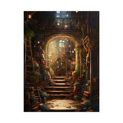 Magical Bookshop: Cozy Artwork of a Charming Bookshop - Poster
