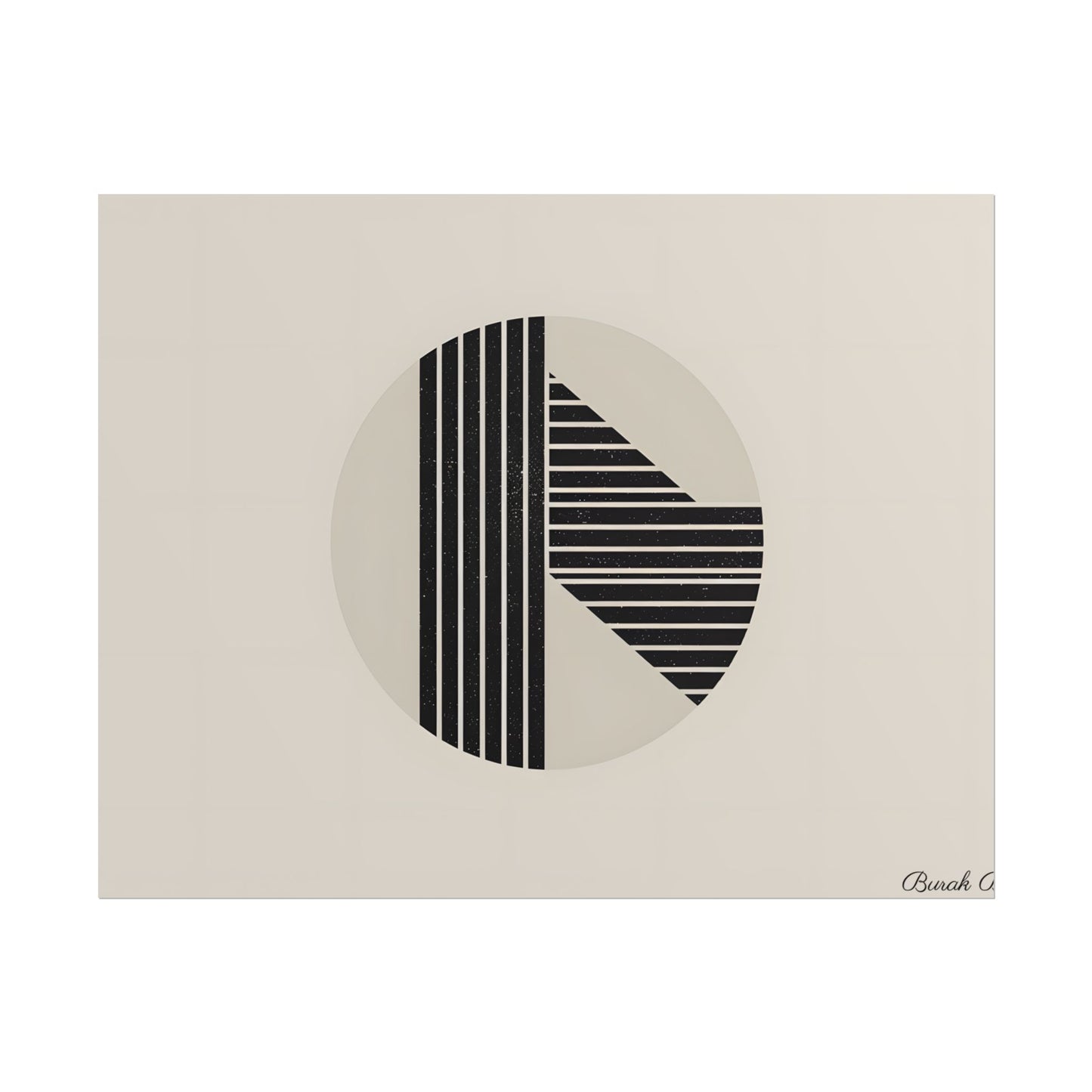 Modern Minimalist Poster: Bold Typography and Geometric Forms - Poster