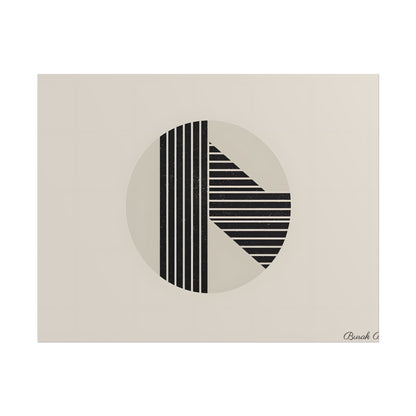 Modern Minimalist Poster: Bold Typography and Geometric Forms - Poster