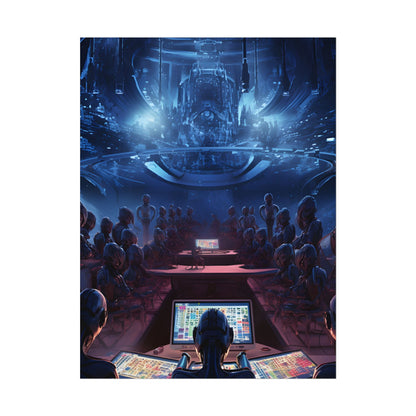 Futuristic Robot Orchestra: Musical Performance Art - Poster