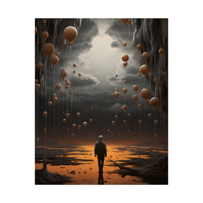 Freedom in Nature: Casual Outdoor Portrait - Poster