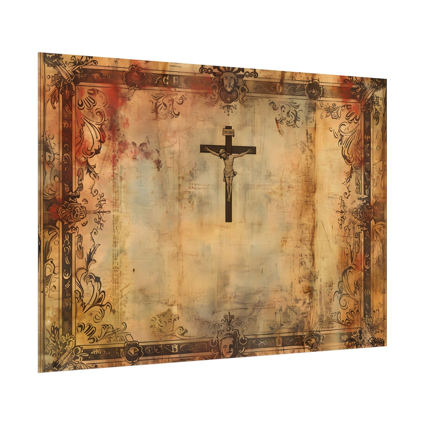Vintage Biblical Art Print: A Historical Scene - Poster