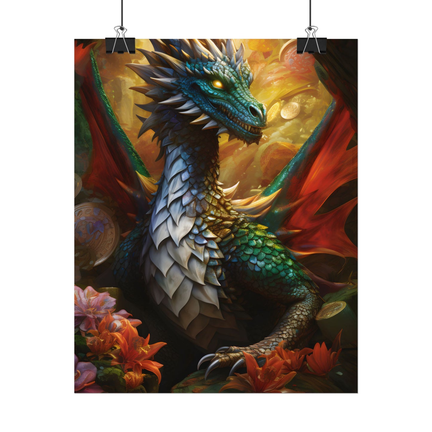 Epic Fantasy Dragon: Ancient Guardian of Wonder - Poster