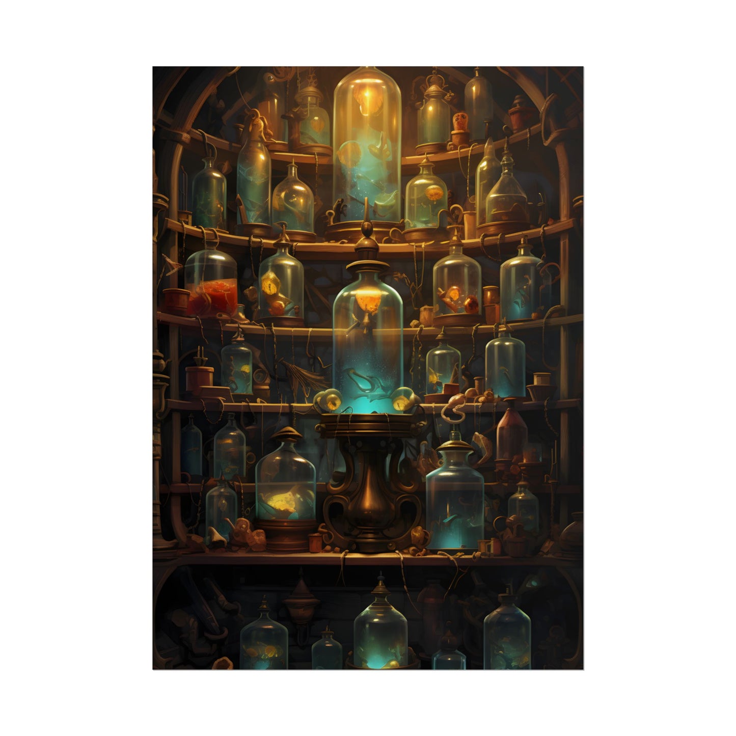 Lab Curiosities: Mysterious Research Space Artwork - Poster