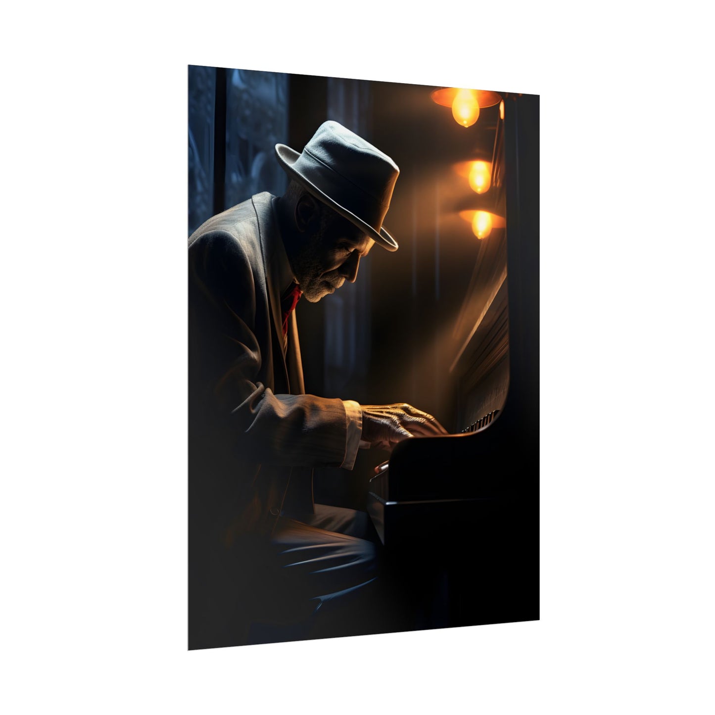 Intricate Piano Moment: Reflections of a Musician - Poster
