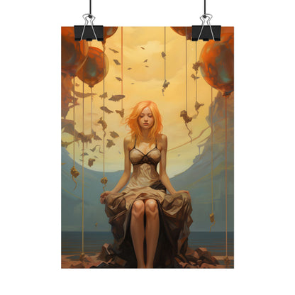 Leg Study in Natural Light: Dark Art Photography - Poster