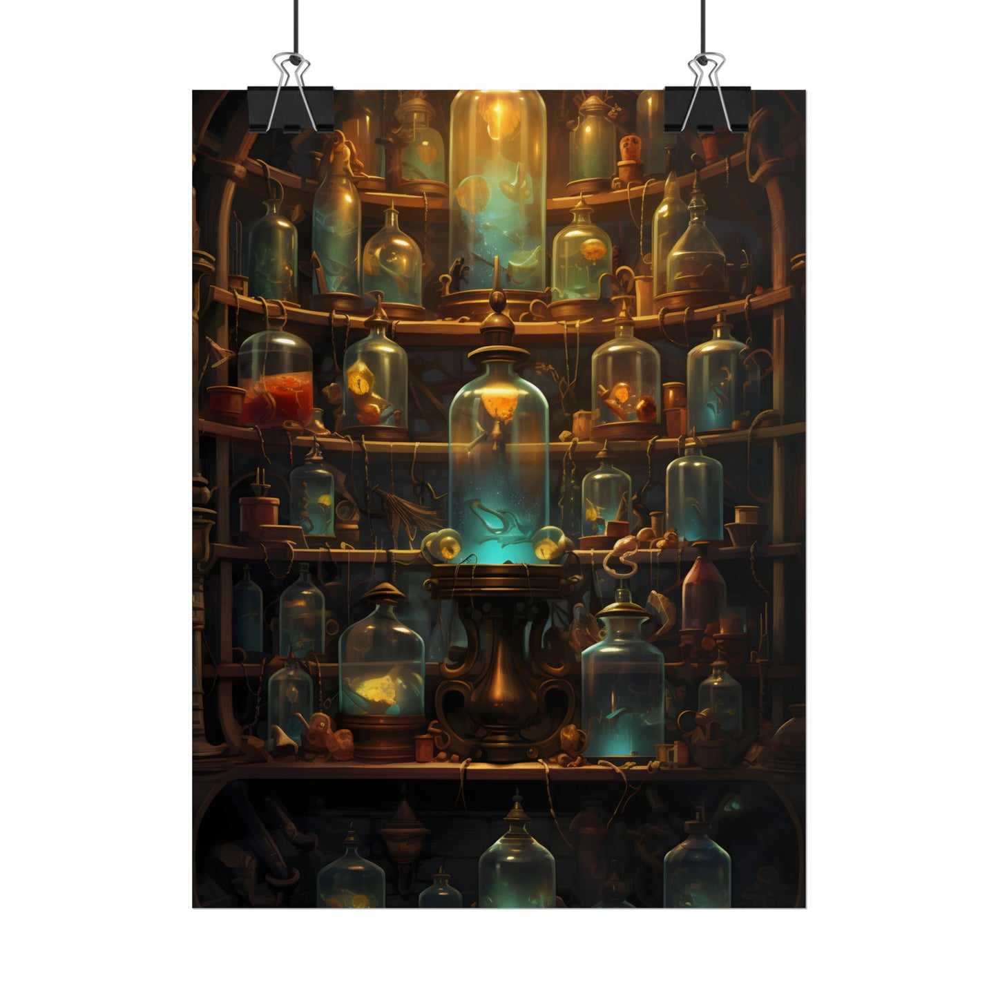Lab Curiosities: Mysterious Research Space Artwork - Poster