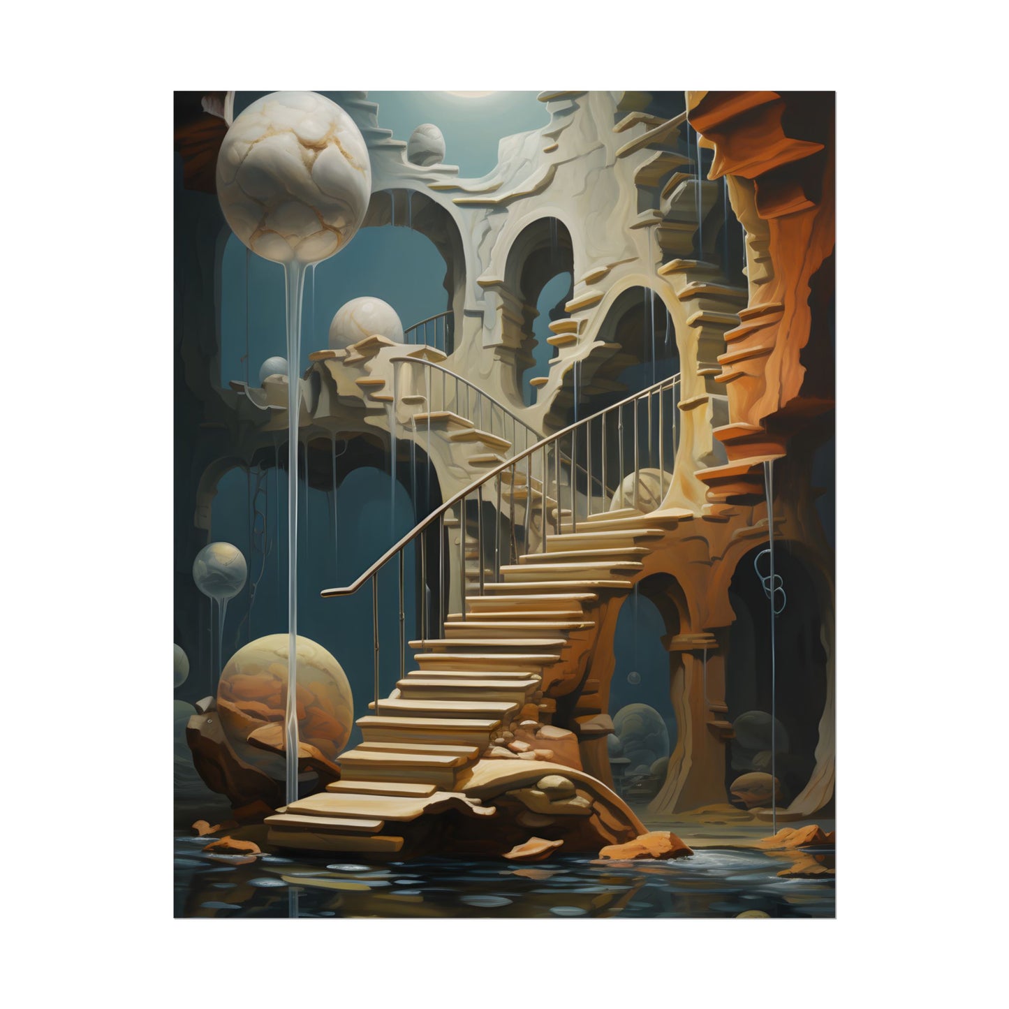 Person in Urban Oasis: Outdoors Artwork - Poster