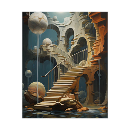 Person in Urban Oasis: Outdoors Artwork - Poster