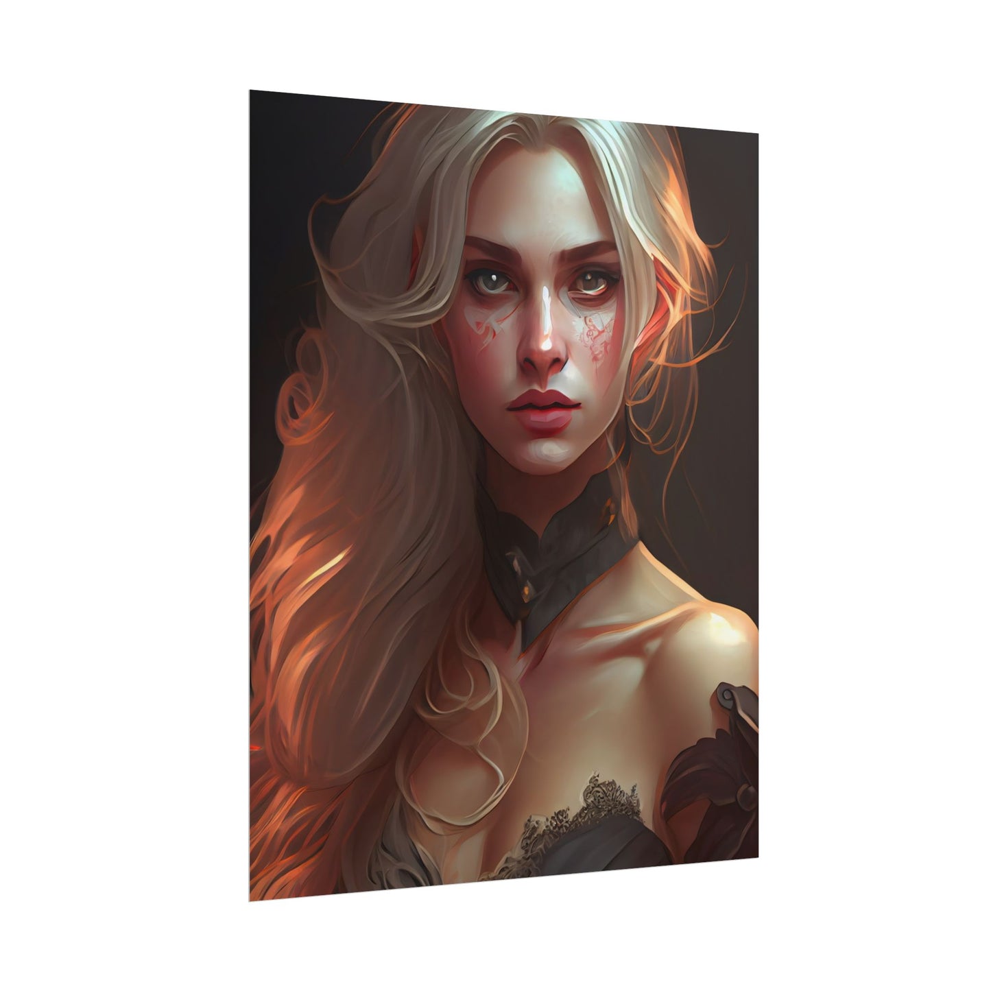 Blonde Beauty: Artistic Portrait of a Woman - Poster