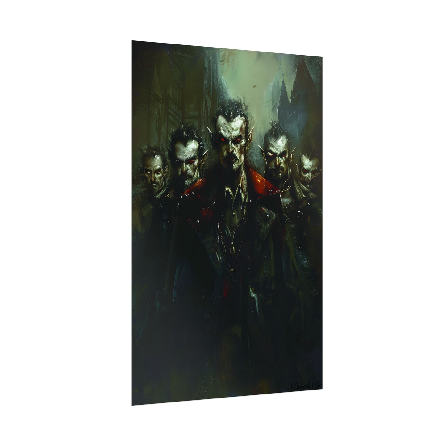 Gothic Vampires: Dark Fantasy Artwork - Poster
