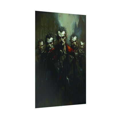 Gothic Vampires: Dark Fantasy Artwork - Poster