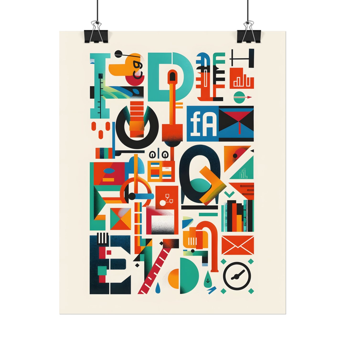 Colorful Infographic: Statistics Explained with Letter L - Poster