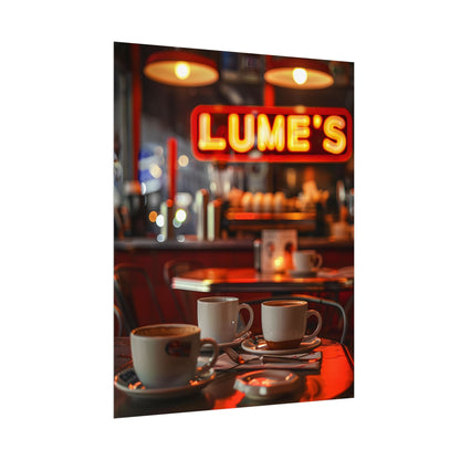 Retro Kitchen Diner: Vintage Artwork from Lukes - Poster