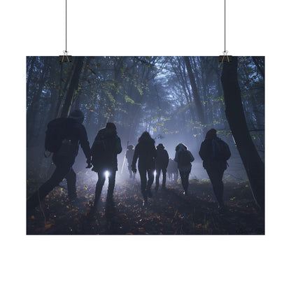 Mysterious Forest Adventure: Exploring with Courage - Poster