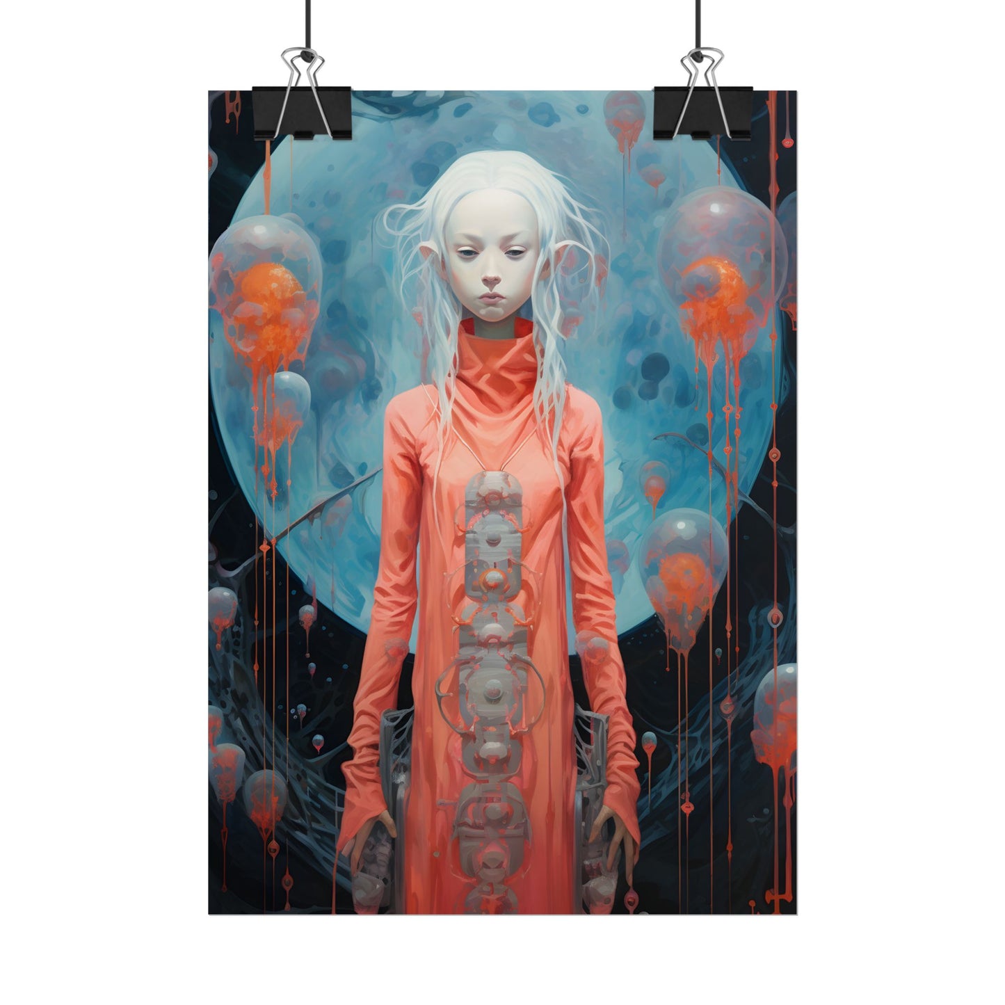 Celestial Dreams: Vibrant Stars and Planets Art - Poster