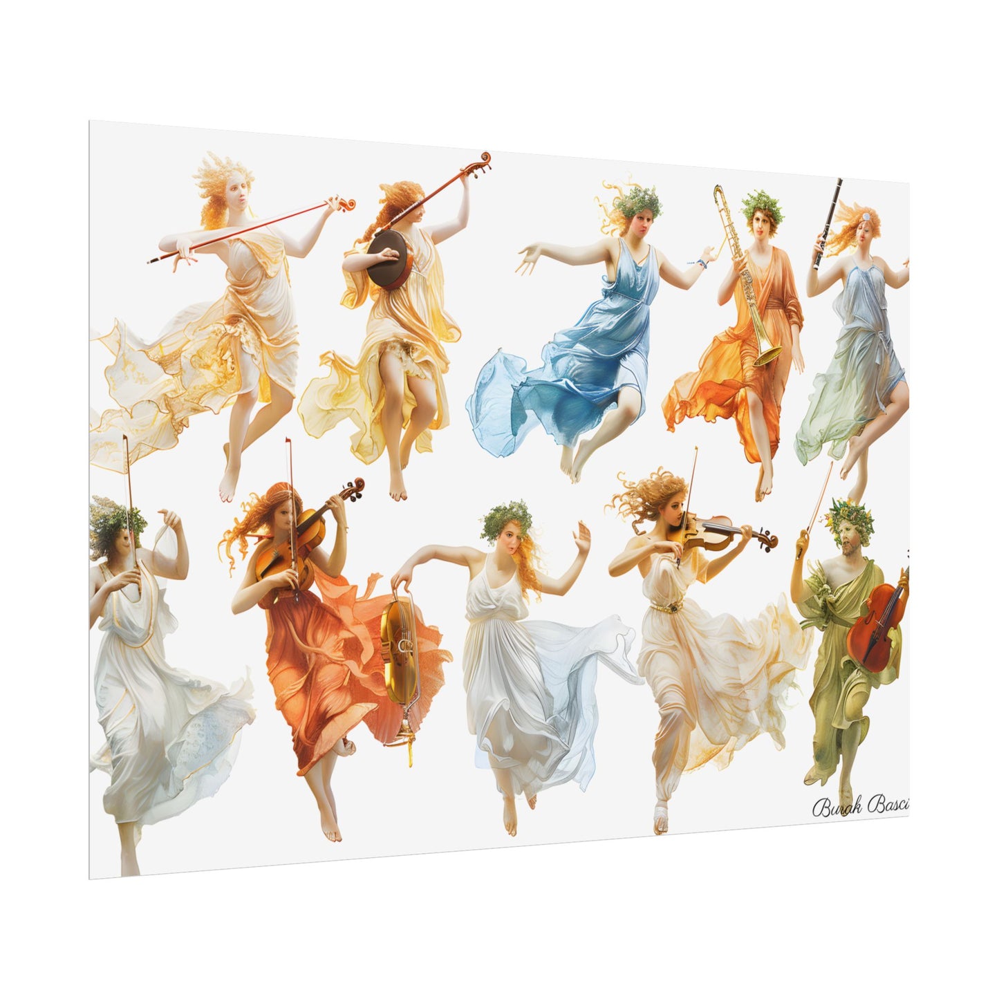Ethereal Goddesses of Greece: Athena to Nemesis Artwork - Poster