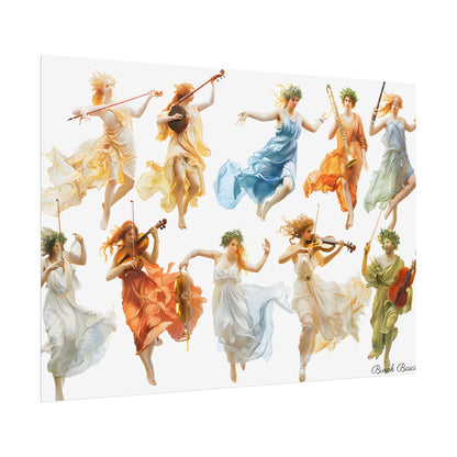 Ethereal Goddesses of Greece: Athena to Nemesis Artwork - Poster