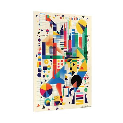 Colorful Educational Artwork: Statistical Illustration - Poster
