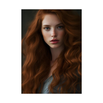 Redheaded Woman: Natural Beauty - Poster