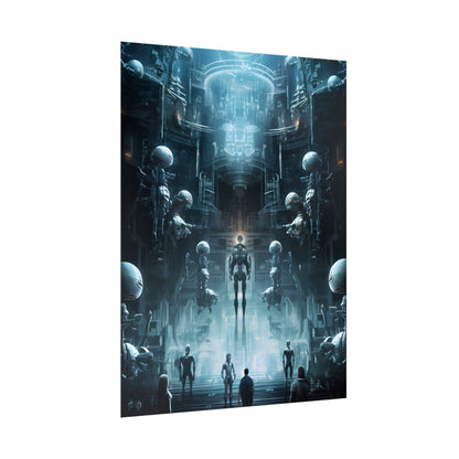 Robotic Orchestra: Minimalist Auditorium Scene - Poster