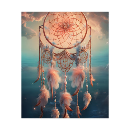 Ethereal Dreamcatcher Realm: Surreal Dreamscape Digital Art - Poster