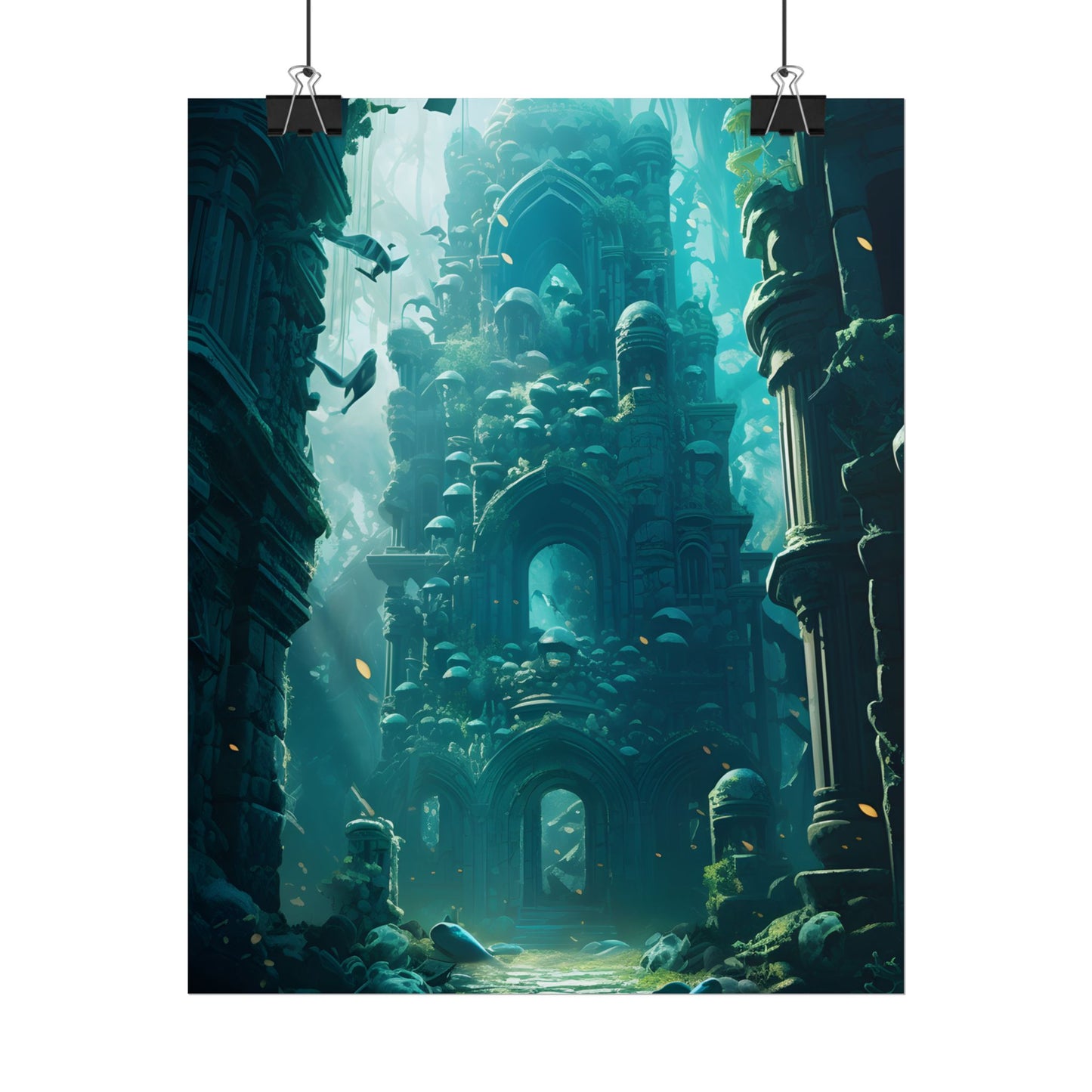 Lost Underwater Civilization: Ancient Artifacts in Mysterious Depths - Poster