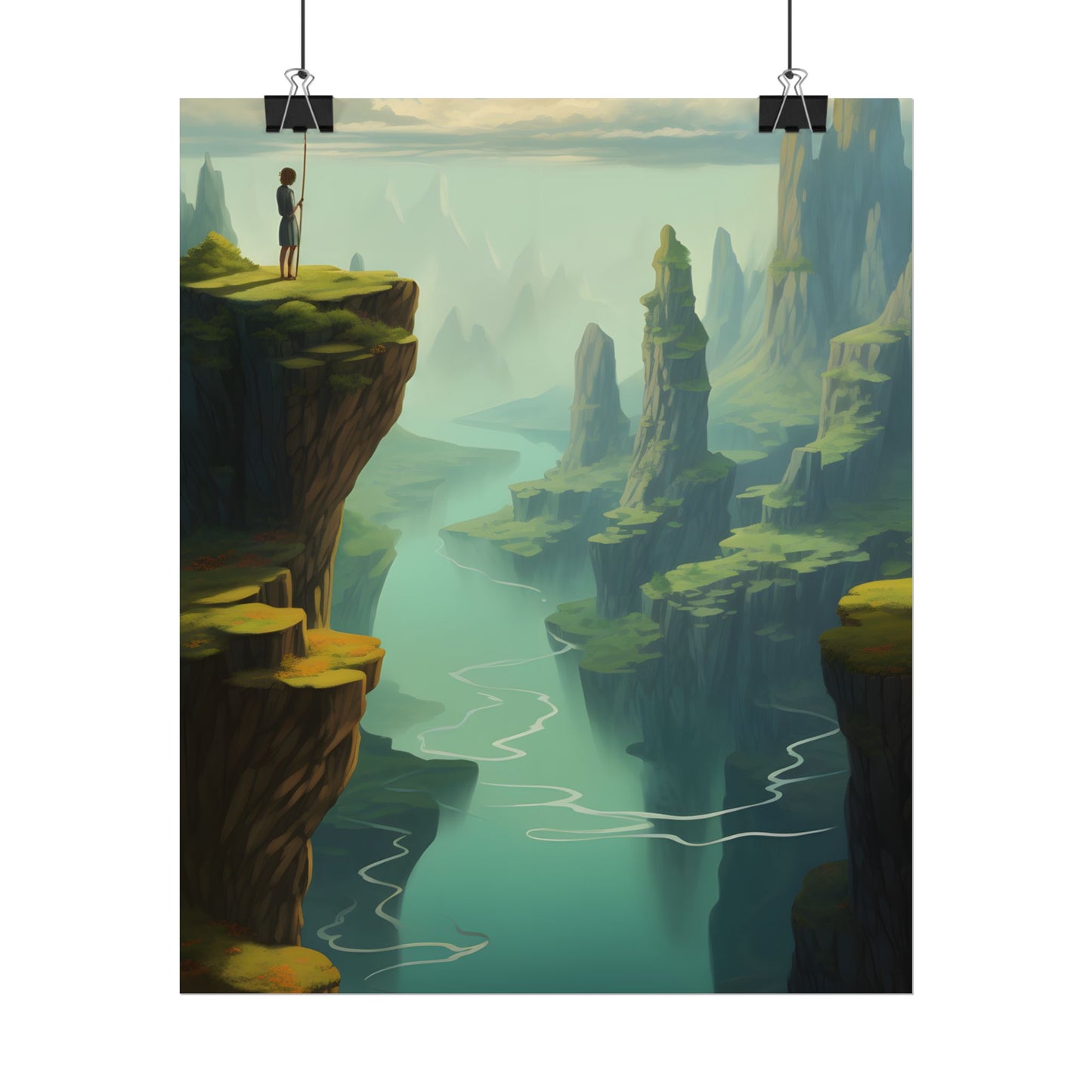 Outdoor Landscape: Desert Rock Formation Digital Art - Poster