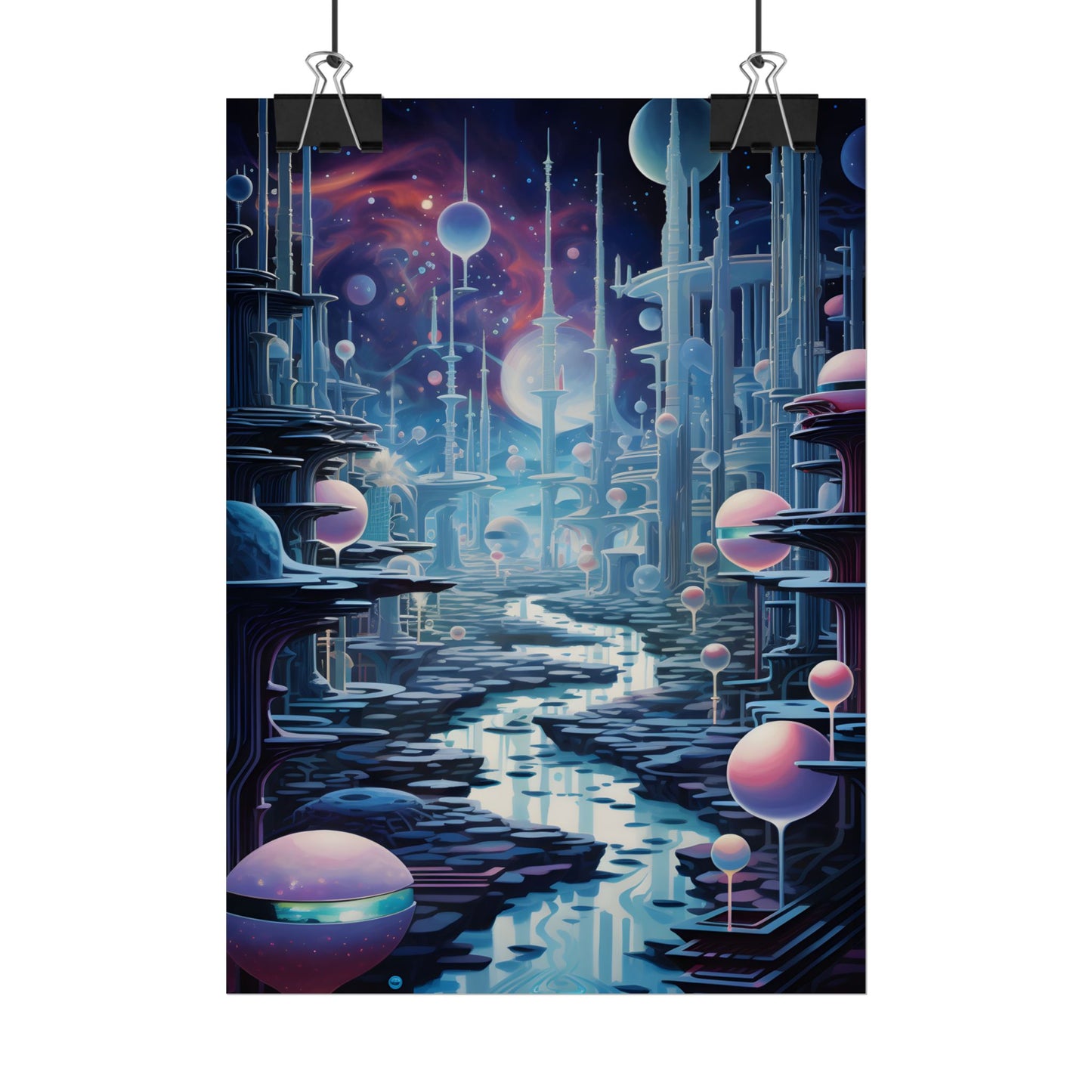 Celestial Art Gallery: Modern Architectural Design - Poster