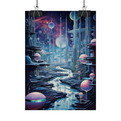 Celestial Art Gallery: Modern Architectural Design - Poster