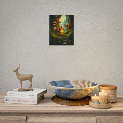 Enchanted Forest Wonder: A Young Hero in Whimsical Magic - Poster