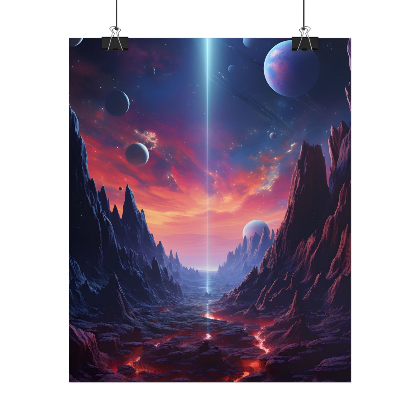 Black Hole Odyssey: A Massive Planet in Space - Poster