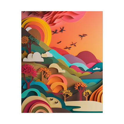European Quilled Artwork: A Masterpiece of Paper Intricacy - Poster