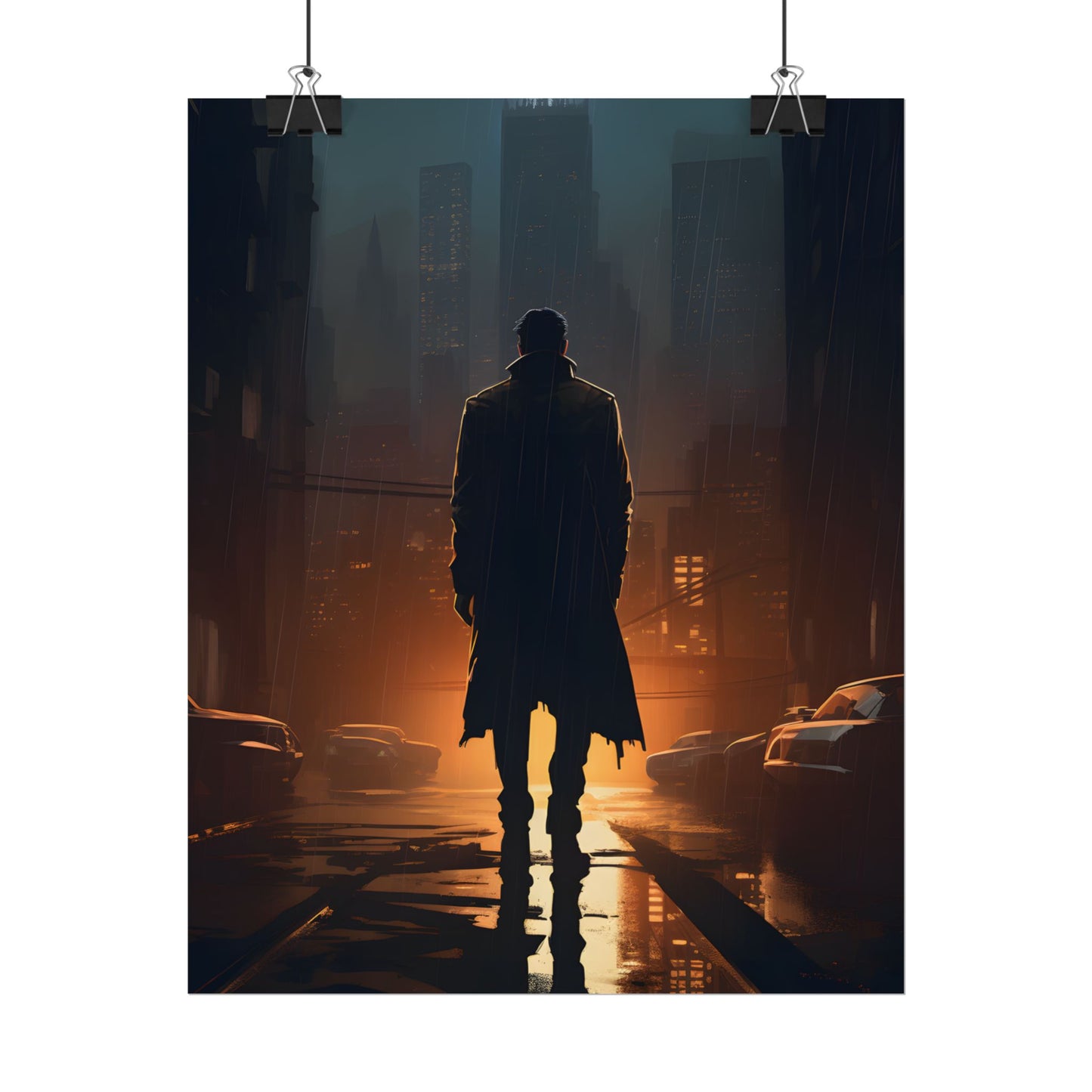 Urban Fantasy Detective: Serious Investigator Artwork - Poster