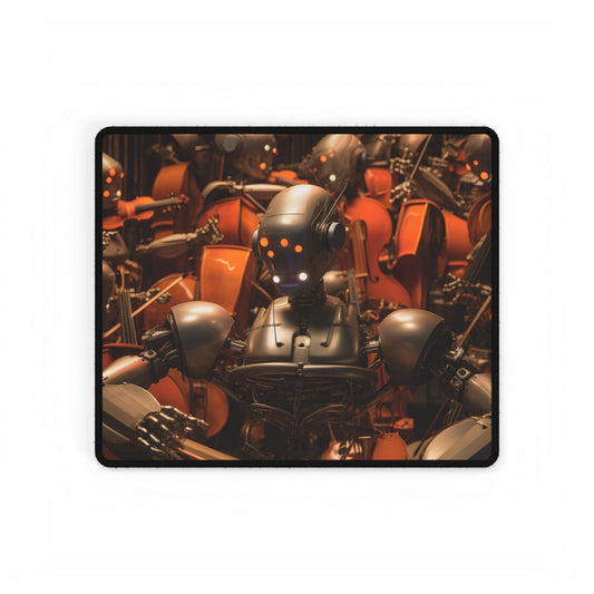 Robot Symphony: A Celestial Concert of Sentient Robots - Desk Mat