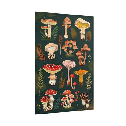 Vibrant Mushroom Poster: 2024 Batch - Poster