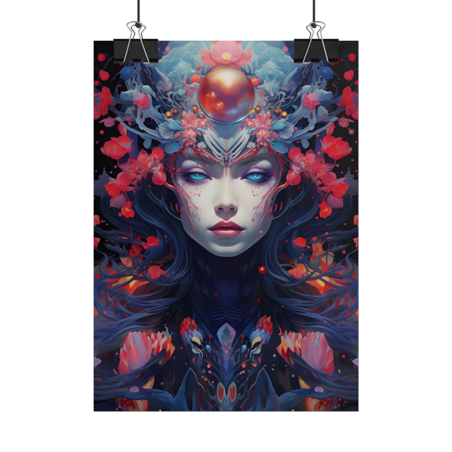 Otherworldly Celestial Dreams: Starry Night Artwork - Poster