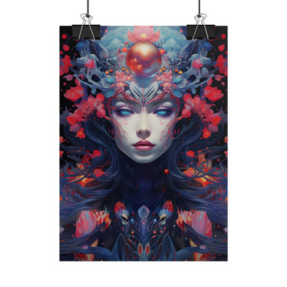 Otherworldly Celestial Dreams: Starry Night Artwork - Poster