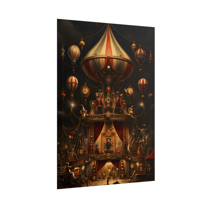 Whimsical Clockwork Circus: A Fantastical Artwork - Poster